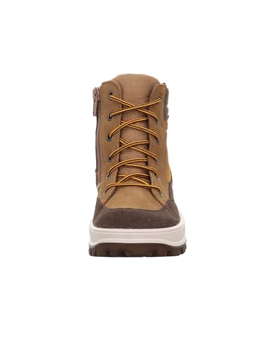Superfit Mädchen und Jungen Winterstiefel TEDD, Kinder Stiefeletten, Weite: W V, Stiefel, Bootee, Booties, halbstiefel, BRAUN/ORANGE (000), 40 EU