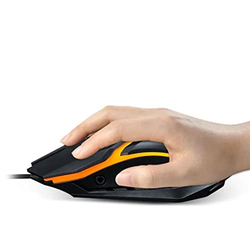 Image of COOLCOLD STGAUDRON, Gaming Mouse | Wired USB 2.0 Optical, RGB Mouse | 4 Colors LED Backlight up to 1200 DPI, Ergonomic Design Mouse for Laptop, PC & Gamer (Black)