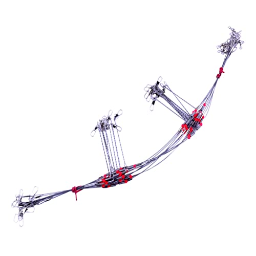 HANABASS Professional Fishing Tackle 10pcs Stainless Steel Swivels Snap Fishing Swivels for Saltwater