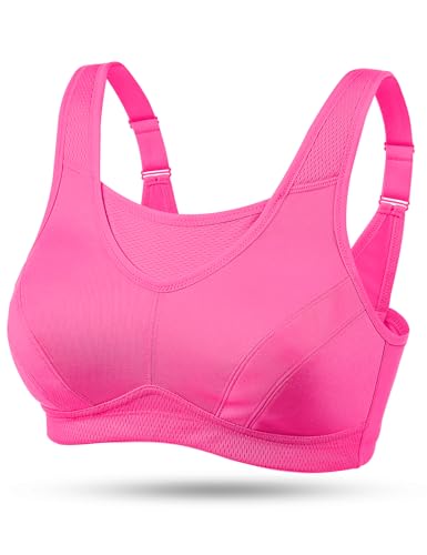 Image of Wingslove High Impact Sports Bras for Women Plus Size Non Padded Wirefree Workout Bra Bounce Control