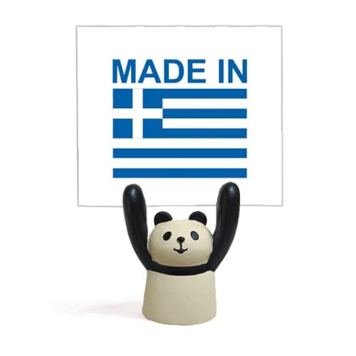 Support pour mémo panda motif Grèce pour bureau