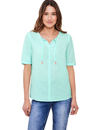Cecil Damen B343753 Leinenbluse, Mint Green, XL