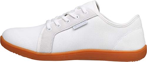 Image of WHITIN Women's Barefoot Minimalist Shoes, Natural Foot-Shaped, White /Leather Insole, 7