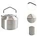Aosekaa Camping Kettle Water Kettle Cookware Water Jug Multifunctional Coffee Tea Pot Water Pot for Traveling Hiking Fishing Camping, Black and 1.5L