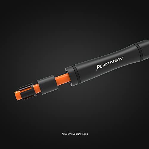 ATHVERV Heavy Jump Rope 1.1 LB, 10mm, Orange - Image 6