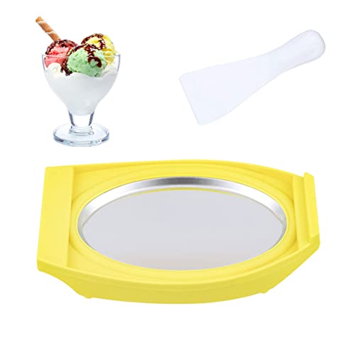 MNJR Gerollte Eismaschine, DIY Eiscreme Rollen Machine, EIS Teppanyaki Platten, Ice Rolls Platte...