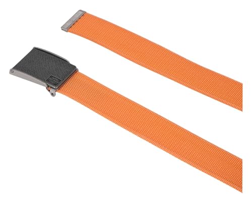 Harley-Davidson Men's Bar & Shield Logo Bottle Opener Nylon Web Belt - Orange4