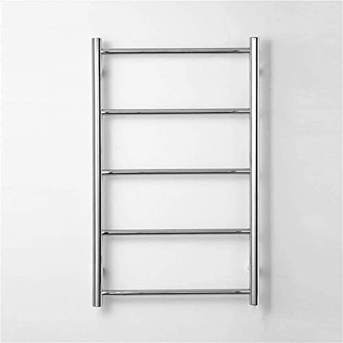 RCSTYNUK Toallero calefactado de Acero Inoxidable, toallero eléctrico con 5 Barras para baño, Cocina y Hotel.