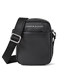 Tommy Hilfiger Hombre Bolso Bandolera TH City Mini Reporter Pequeño, Negro (Black), Talla Única