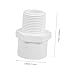 PRETYZOOM 6pcs Pvc Male Thread Adapter Npt Connectors for Plumbing Impact Resistant for Home and Industrial Coupling