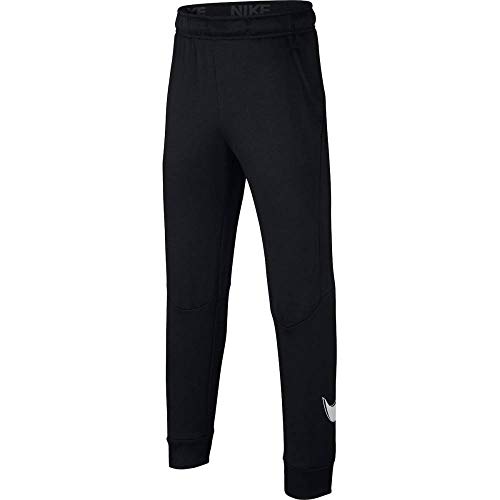 Nike Kids Boy's Therma Graphic Tapered Training Pants (Big Kids) Black/White LG (14-16 Big Kids)
