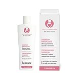 DERMOMAMMA Kräftigendes Shampoo gegen Haarausfall, geeignet für nach der Geburt und Stillzeit, wirkt Haarausfall entgegen und schont die Kopfhaut - Vegan und Green Formula 250 ml