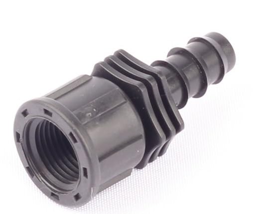 50 Uds 1/2 "hembra de rodadura a 16PE manguera conector recto manguera de riego pezón de acoplamiento sistema de riego de jardín manguera BU accesorios
