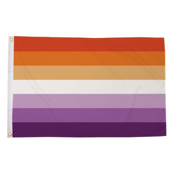 Lesbian Sunset Stripes Small Flag 3ft x 2ft (90cm x 60cm)