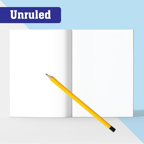 Image of KAANUKA Unruled Notebooks | 172 Unruled Pages | Crown /King Size Notebooks | 24 cm x 18 cm | Set of 5 Notebook