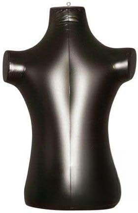 Inflatable Mannequin, Child Torso, Black, 4 Pack