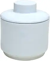 Manteigueira Francesa Porcelana Branca Premium 250 gramas