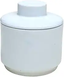 Manteigueira Francesa Porcelana Branca Premium 250 gramas