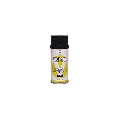 Vapon Topsol Chromatone Spray negro de 4 onzas