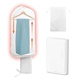 【海外使用OK】sology(ソロジー) ポータブル衣類乾燥機 電気代1時間約4円 小型 折りたたみ 携帯型 温風 自動タイマー 靴下･下着･Yシャツ対応 旅行・出張・ホテルに最適 部屋干し・室内干し 生乾き対策 フック･収納袋付き コンパクト ホワイト