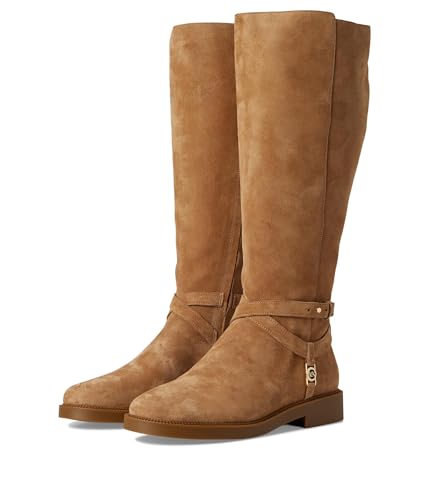 Michael Kors Womens Abigail Boot - Wide shaft Camel 8 Medium