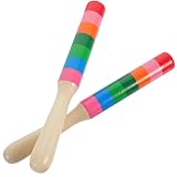 UPKOCH Wooden Rhythm Sticks 6.77In Percussion Instrument Sticks for Kids and Beginners Educational Musical Drum Sticks for Developing Beat and Coordination