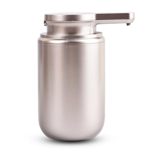 LAOPAO ソープディスペンサー 自動 泡 2段階 手洗い オートディスペンサー 充電式 ハンドソープディスペンサー 食器洗剤 ハンドソープ 台面 トイレ キチン シャンパン色 X20 light [並行輸入品]