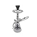 Shisha moderna de aluminio y metacrilato de color plata, lavable y desmontable todo. Mide 39 cm aproximadamente