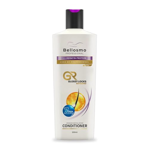 Image of glossy locks Conditioner, with Rice Water, Protects Natural Hair Growth, Volumizing, for Women, Nutrient Infused with Vitamin B5-200ml