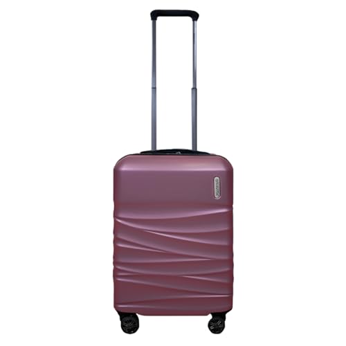 La Mejor Lista de Maletas para viajar - los más vendidos. 42 Maleta de Mano Rígida para Viaje, con Ruedas Giratorias 360 y Candado TSA, Doble Cierre y Barra Sujetadora, Botón para Ajuste de Altura, con Interior Doble Compartimento. (Rosa)