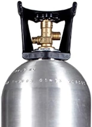 New 50 lb. CO2 Gas Cylinder with CGA320 Valve, Siphon Tube, and Carry Handle