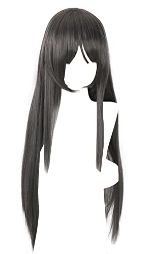 Yunbei Anime Puella Magi Madoka Magica Cosplay Wig Akemi Homura Halloween Wig (Style 1)