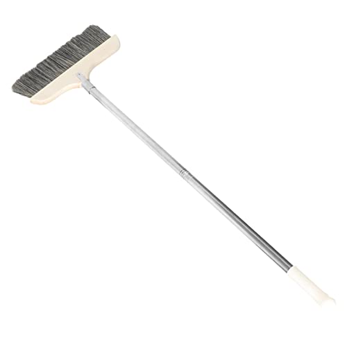 Mikinona Long Handle Soft Bristle Indoor Broom Detachable and Space Saving Cleaning Brush for Efficient Sweeping Home Rv and Camping Bristles