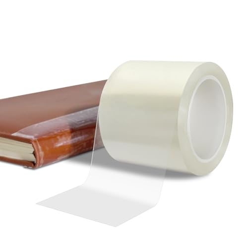 YINTTIAN Archival Safe Acid-Free Book Repair Tape,Clear Strong Waterproof Adhesive,No Residue for Libraries,Old Books,Broken Pages,(2 Inch x 16.5 Feet)
