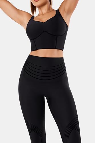 Fanka Body Sculpt Leggings 2.0 for Women High Waisted Compression Yoga Pants Full Length, Reversible Wear4