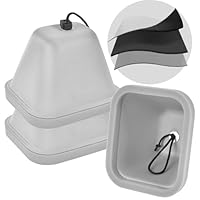 Wasserhahn Abdeckungen im Freien für Winter, harte Spigot Abdeckung isoliert für Frostschutz Außen Wasserschutz Schlauch Bib Verschluss Wiederverwendbar (2Pack) (2, Grau)