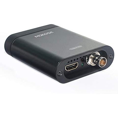 MOKOSE USB3.0 HDMI/SDI Video Capture Card for Windows, Linux, OS X (Mac) HD Loop Thru Game Dongle Grabber Device 1080P 60fps UVC Free Driver Box Cover