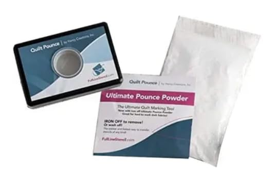 White Chalk Quilting Marking Tool Iron Off to Remove or Wash-Out Chalk with Pounce Pad