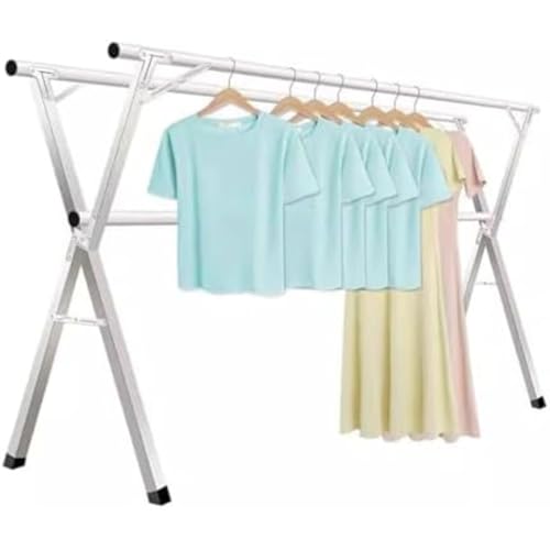 Étendoir à linge réglable et pliable pour suspendre les grands draps sans rouille