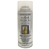 True Value Mfg PDS7-AER Enamel Spray Paint, Clear Gloss, 12-oz. - Quantity 6