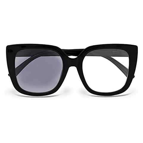 Betaview Large Black Photochromic Reading Glasses for Women (+2.50) | 100% UV Protection | 2 in 1 Reading Glasses Lenses Darken In Sunlight | Ladies Sun Readers BET044 Cover