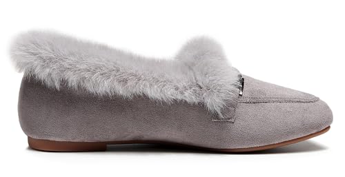 Image of VenusCelia Women's Cozy Furry Flat Shoe