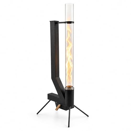 Heat Pellet - Chauffage de terrasse Hollum - Chauffage d'extérieur moderne à granulés pour jardin et terrasse - Sans fumée et durable - Puissance de...