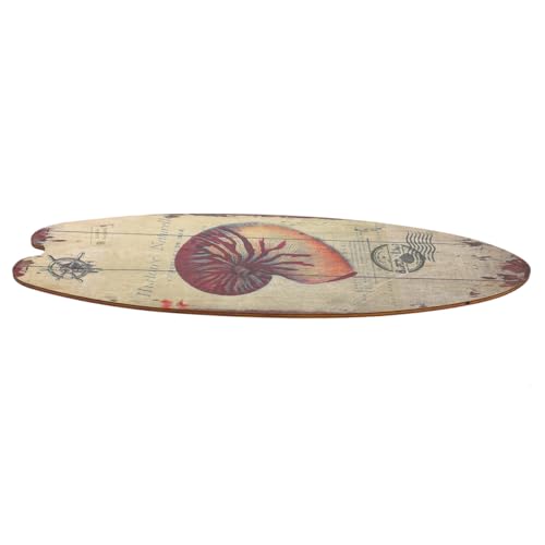 BESPORTBLE Plaque Murale Planche de Surf Déco Estivale en Bois Vintage, Panneau Indicateur Côtier, Décoration Intérieure Plage, Ornement Suspendu pour...