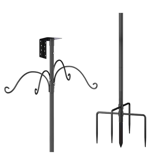 Poste para pajarera regulable de 193 cm con sistema protector antiardillas 2