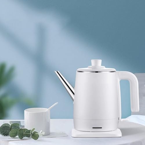 Hervidor eléctrico 1.2L 1800W acero inoxidable blanco miniatura 2