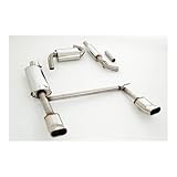 Diese Duplex Sportauspuffanlage ersetzt den originalen Vor- und Endschalldämpfer. Die Systeme sind nach dem Absorptionsprinzip aufgebaut, das heißt es führen Siebrohre durch die Schalldämpfer. Dadurch ergibt sich ein geringerer Abgasgegendruck und damit wird wiederum ein Zuwachs an Leistung und Drehmoment erreicht. Im Vergleich zur Serienanlage entsteht außerdem ein dumpferes und kraftvolleres Abgasklangbild.