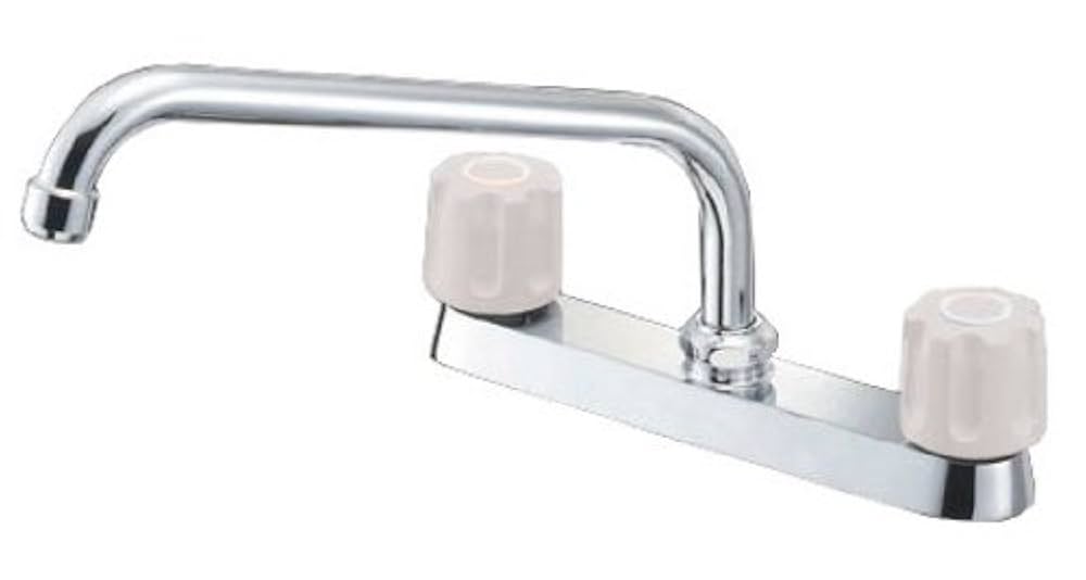 Amazon.co.jp: 三栄 水栓金具 【K611-LH】ツーバルブ台付混合栓
