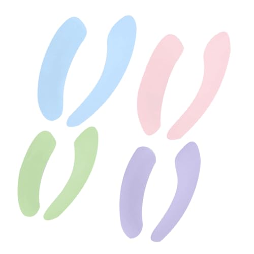 BELLIFFY 4 Pairs Toilet Seat Cover Washable Soft Warm Seat Cover Pads for Home Bathroom u Shape Design for Easy Cle
