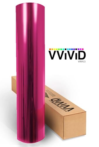 Image of VViViD Transparent Colorful Vinyl Window Tinting Sheets (30 inch x 25ft, Pink)